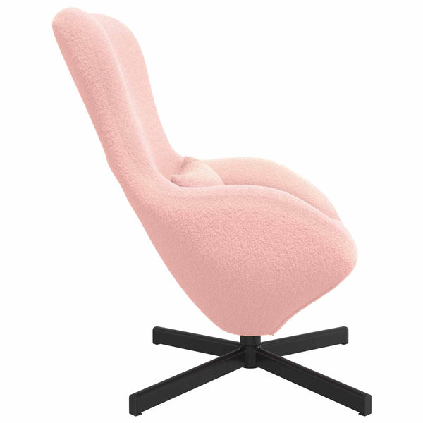 Rosa Eiersessel Stoff 63x73x90cm