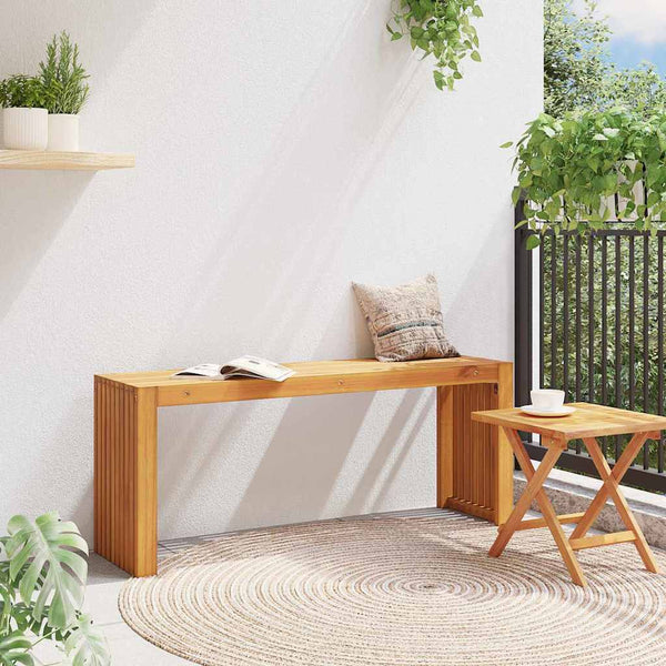 Massivholz Teak Bank, 110 cm