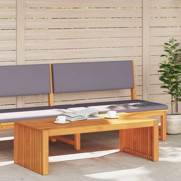 vidaXL Side Table Oil-Natural 110 x 55 x 35 cm Solid Acacia Wood
