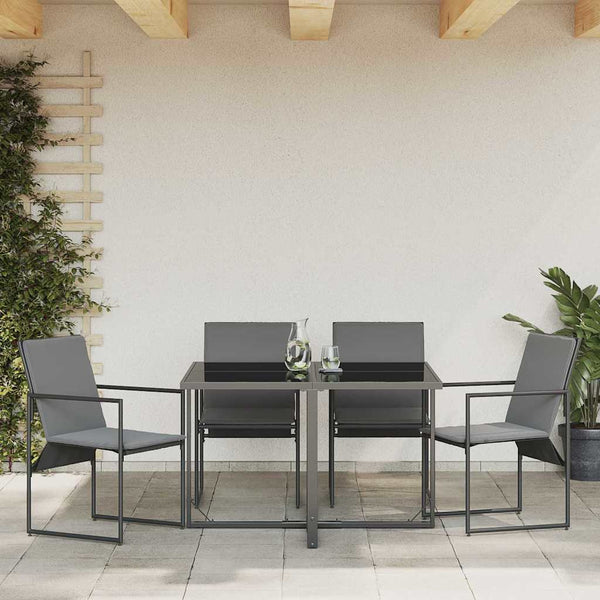 Gartenstuhl mit Kissen, 4er Set
