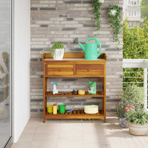 Garten Schrank Akazie Massivholz 93cm