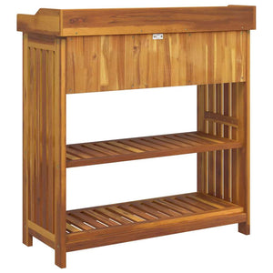 Garten Schrank Akazie Massivholz 93cm