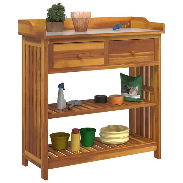 Garten Schrank Akazie Massivholz 93cm