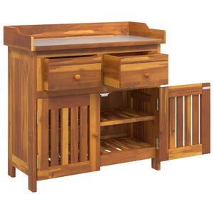Garten Schrank Akazie Massivholz 78 cm