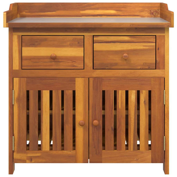 Garten Schrank Akazie Massivholz 78 cm