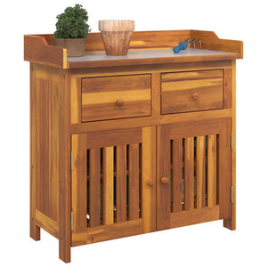 Garten Schrank Akazie Massivholz 78 cm