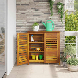 Garten Schrank Akazie Massivholz 90cm