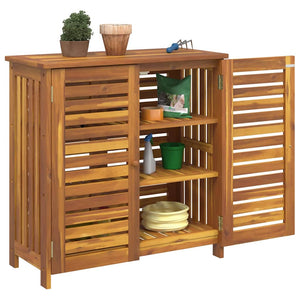 Garten Schrank Akazie Massivholz 90cm