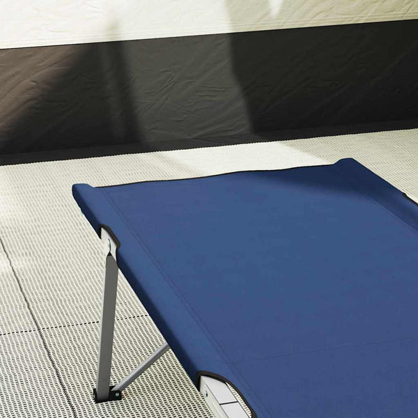 Klappbares Campingbett Blau 194 cm