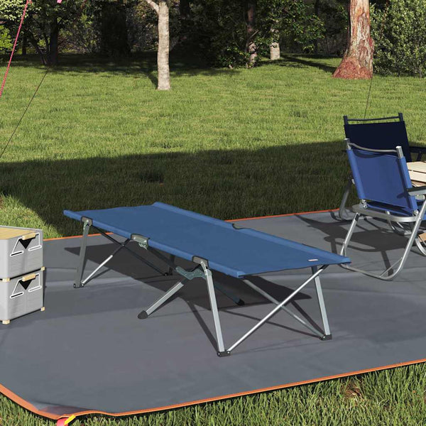 Klappbares Campingbett Blau 194 cm