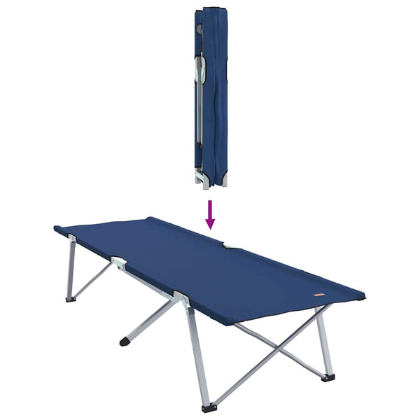 Klappbares Campingbett Blau 194 cm