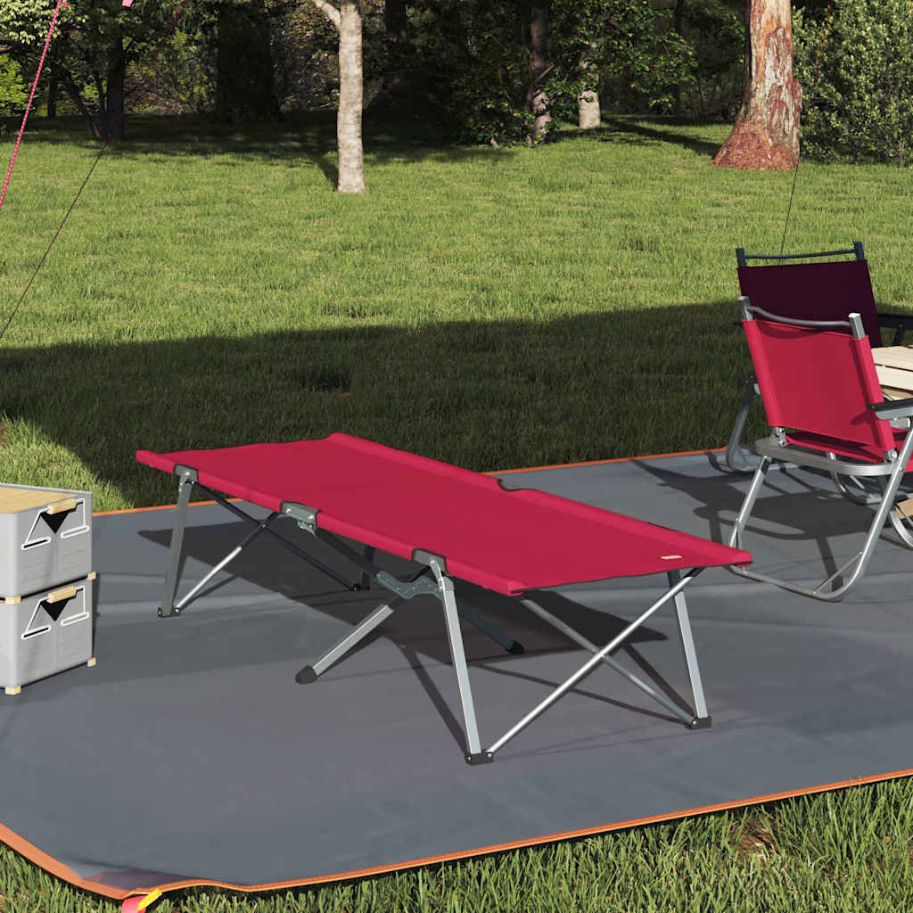 Klappbares Campingbett, Rot, 194 cm