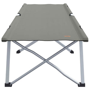 Klappbares Campingbett Grau 194 cm