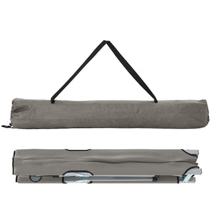 Klappbares Campingbett Grau 194 cm