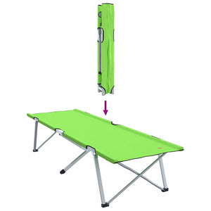 Faltbares Campingbett Grün 194 cm