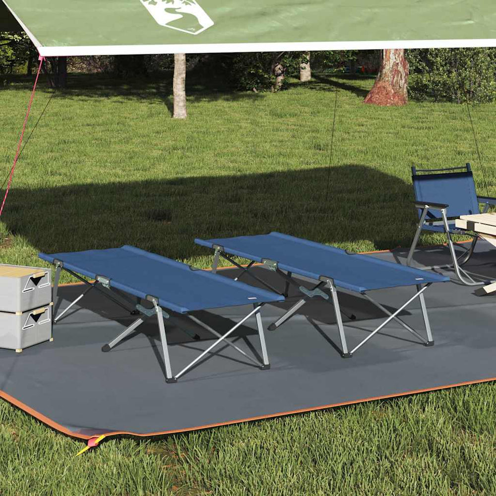 Klappbare Campingliegen, 2er-Set, Blau