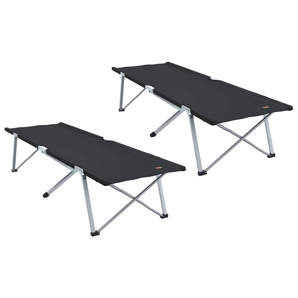 Klappbare Campingbetten, 2er-Set