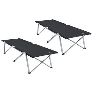 Klappbare Campingbetten, 2er-Set