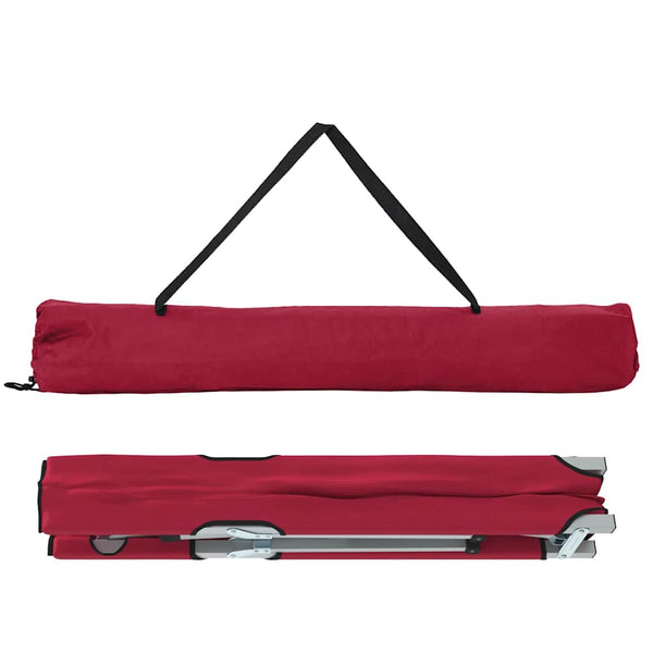 Klappbares Campingbett, 2er-Set, Rot