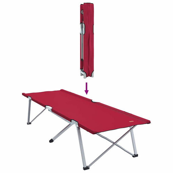 Klappbares Campingbett, 2er-Set, Rot