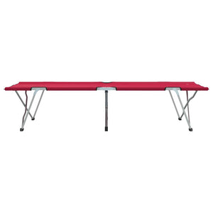 Klappbares Campingbett, 2er-Set, Rot