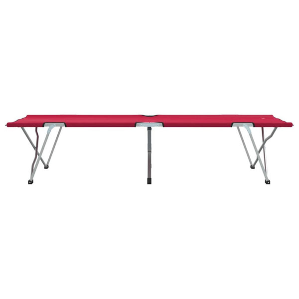 Klappbares Campingbett, 2er-Set, Rot