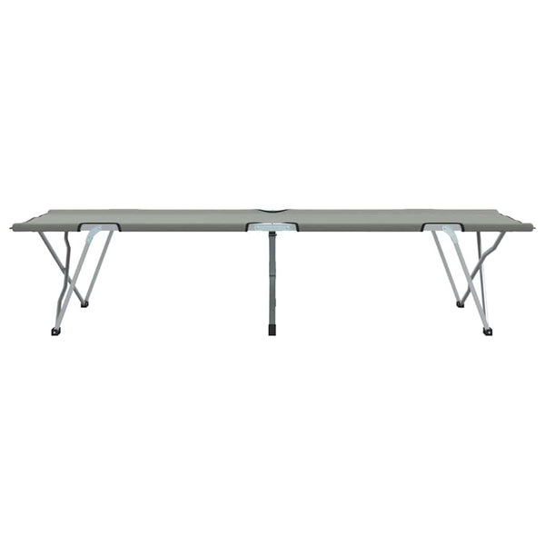 2er Faltbares Campingbett Grau 194cm