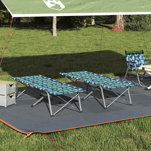 Klappbares Campingbett 2er-Set, Wald