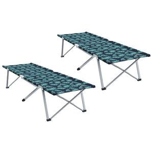 Klappbares Campingbett 2er-Set, Wald