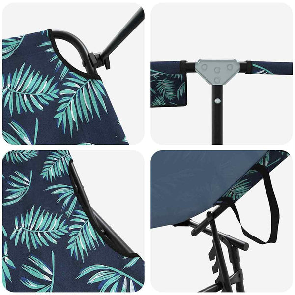 Klappbare Sonnenliege, Mehrfarbig, 2er-Set