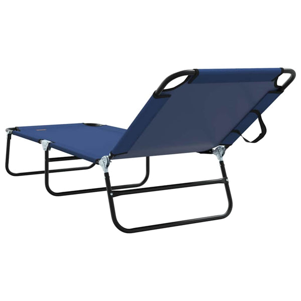Klappbare Sonnenliege Blau