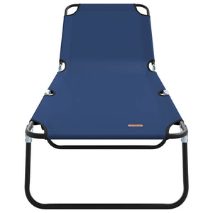 Klappbare Sonnenliege Blau