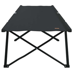 Faltbares Campingbett Schwarz 206 cm
