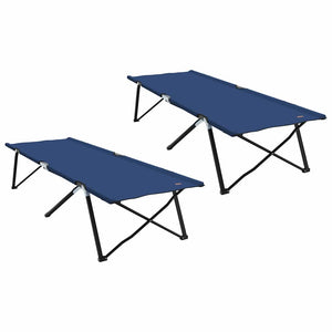 Klappbares Campingbett 2er-Set Blau