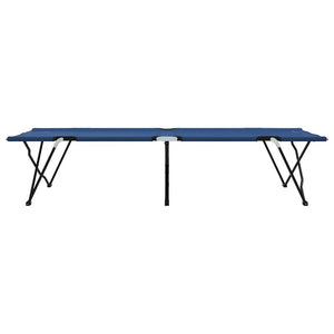 Klappbares Campingbett 2er-Set Blau