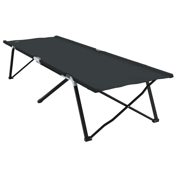 Klappbare Campingbetten, 2 Stk., Schwarz