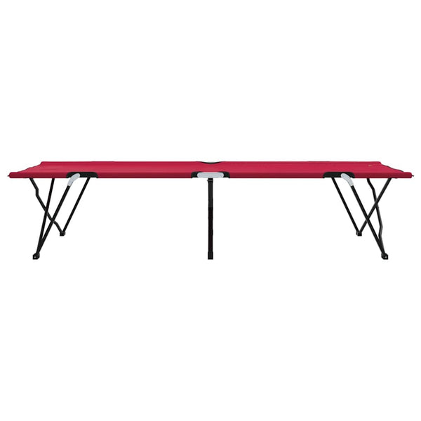 Klappbares Campingbett, 2er-Set, Rot