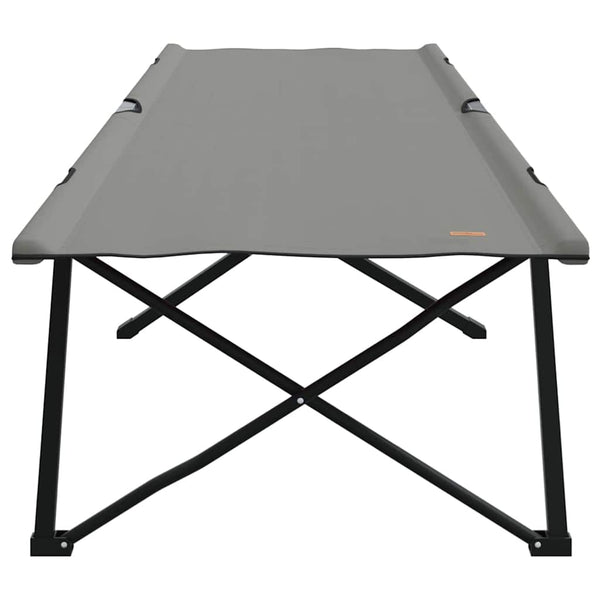 Klappbares Campingbett, 2er-Set, Grau
