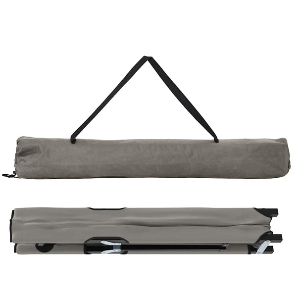Klappbares Campingbett, 2er-Set, Grau