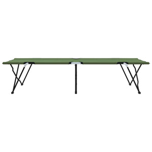 2er Faltbares Campingbett Grün 206 cm
