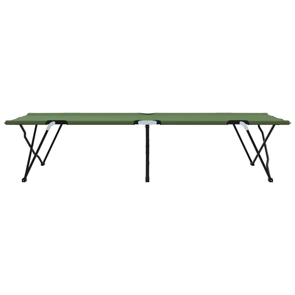 2er Faltbares Campingbett Grün 206 cm