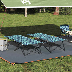 Klappbares Campingbett 2er-Set, Wald