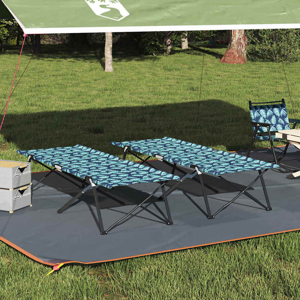 Klappbares Campingbett 2er-Set, Wald