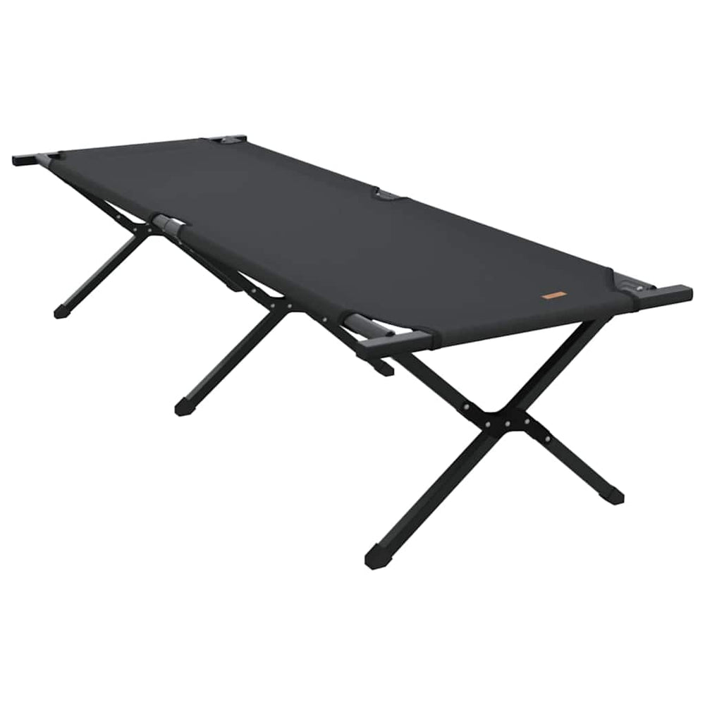 Klappbares Campingbett Schwarz 193 cm
