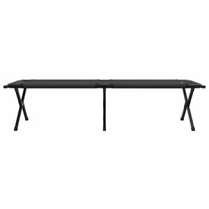 Klappbares Campingbett Schwarz 193 cm