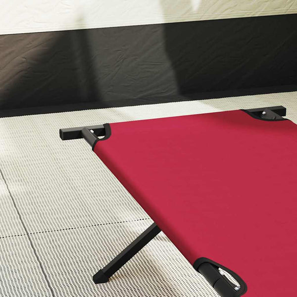 Klappbares Campingbett Rot 193cm