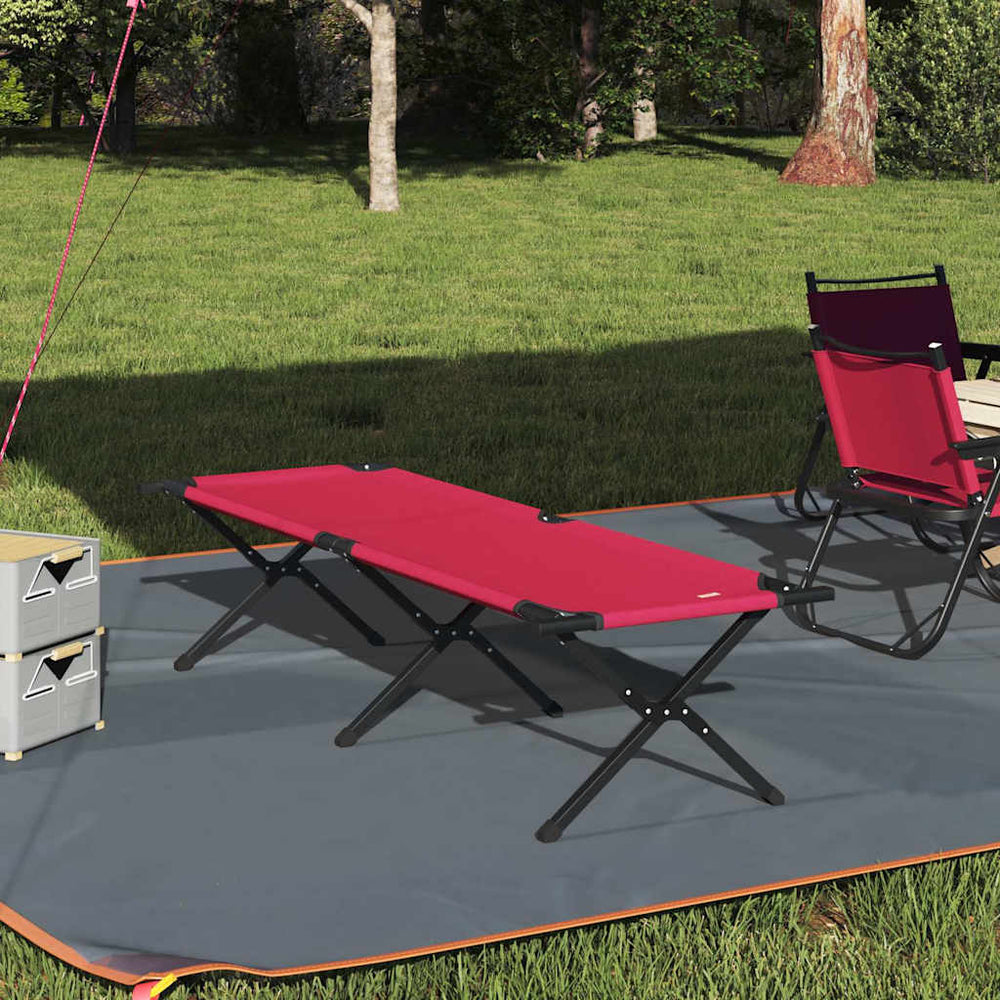 Klappbares Campingbett Rot 193cm