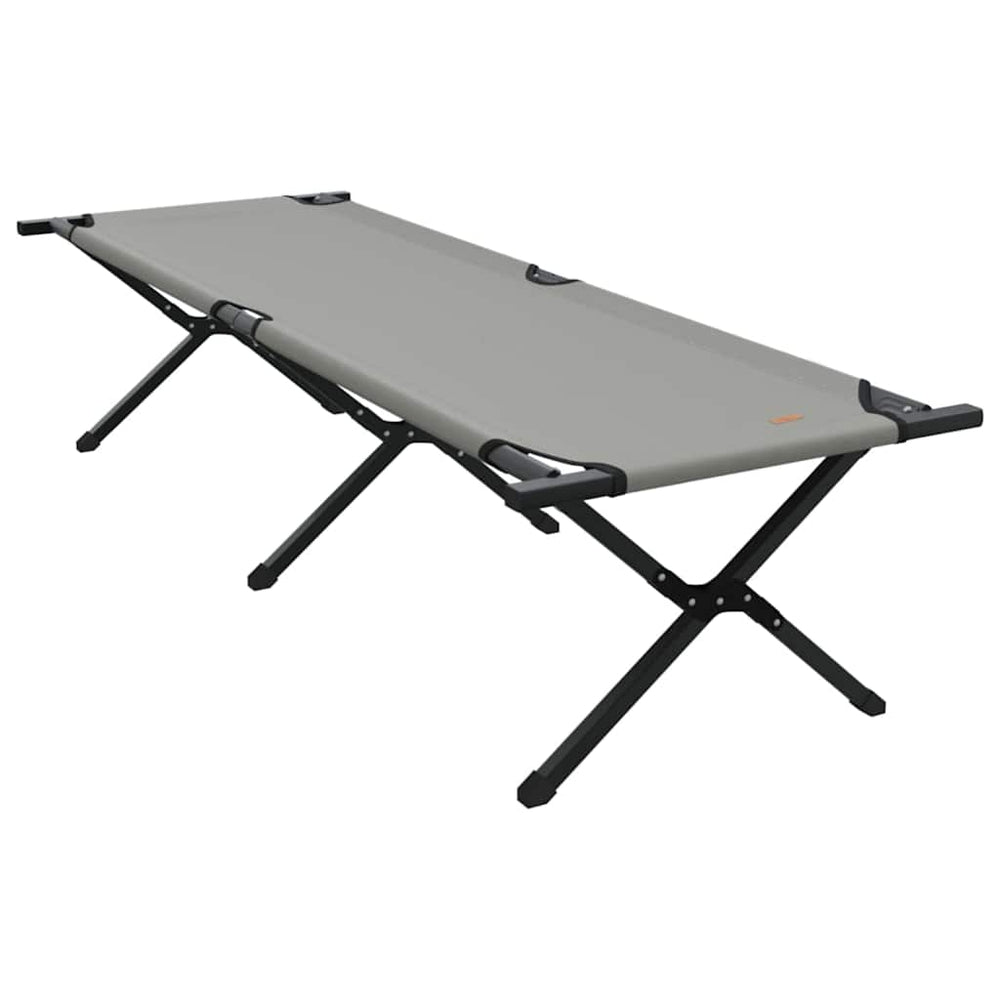 Klappbares Campingbett Grau 193 cm