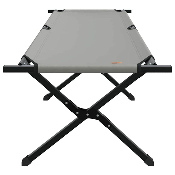 Klappbares Campingbett Grau 193 cm