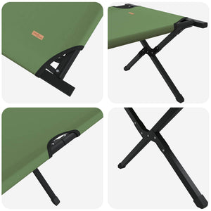 Klappbares Campingbett Grün 193 cm